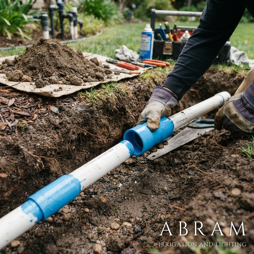 Smart irrigation controller being adjusted